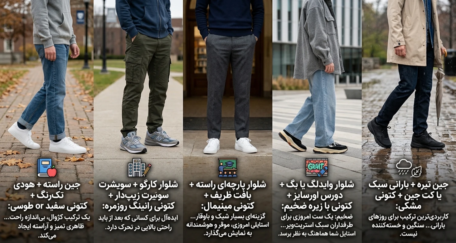چند استایل آماده برای روزهای مدرسه و دانشگاه